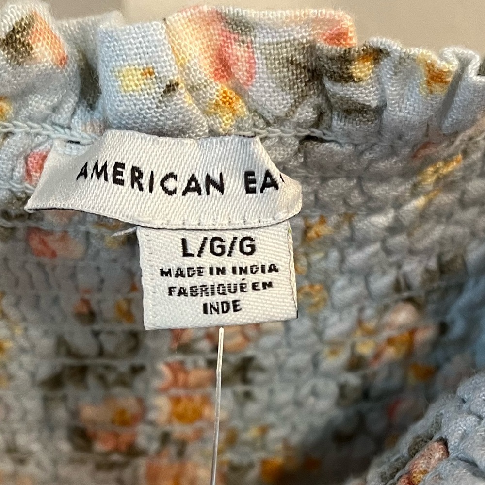 American Eagle Outfitters Picnic Pretty Puff-Sleeve Dress - Picture 6 of 7